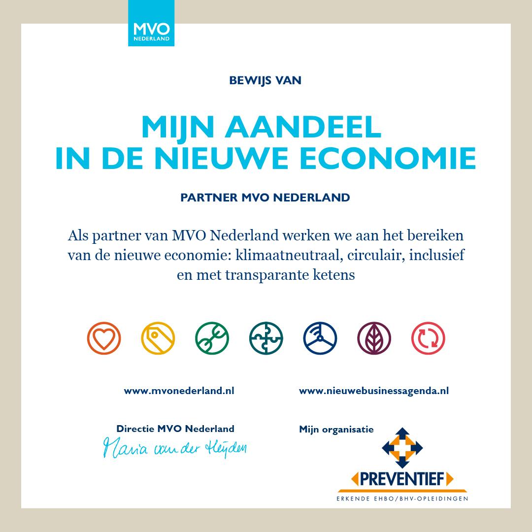 Partner MVO Nederland | Preventief BV