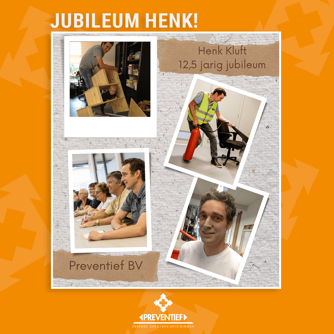 Jubileum Henk 12,5 jaar | Preventief BV