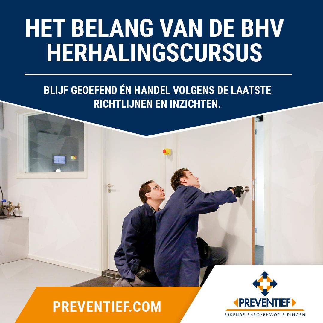 Het belang van de BHV Herhalingscursus | Preventief BV