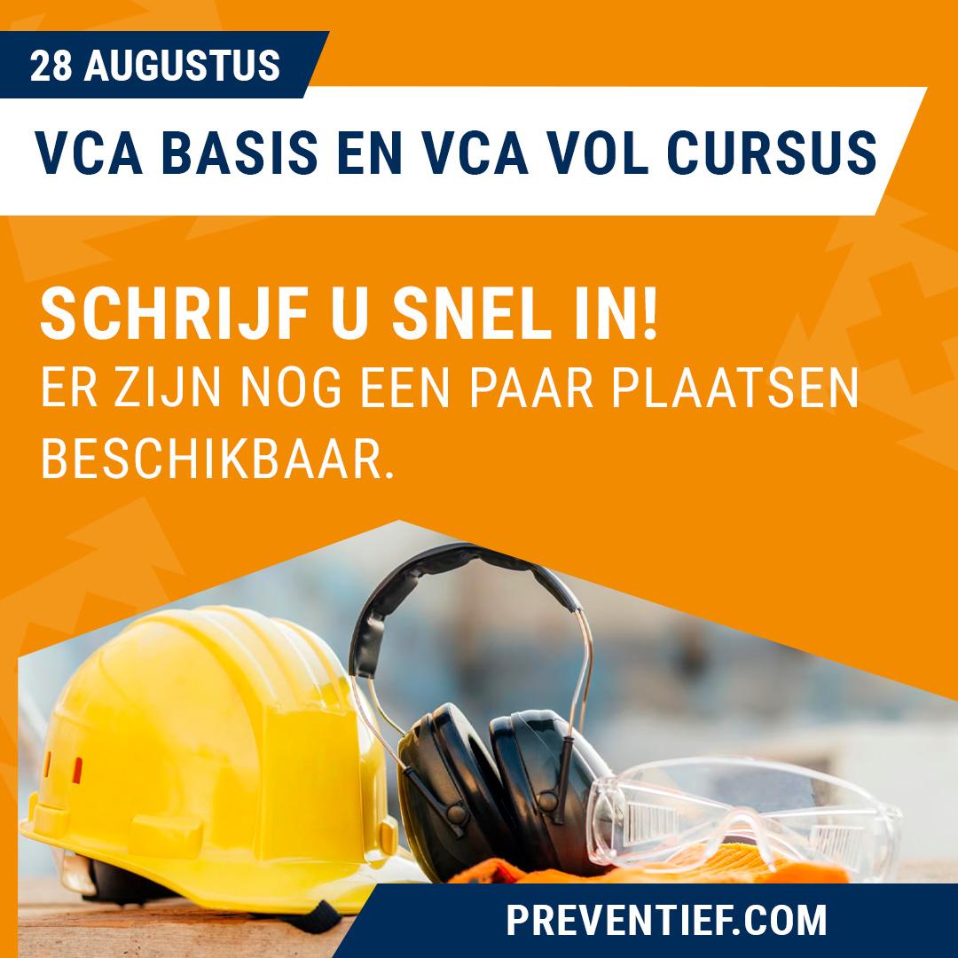 VCA Basis en VCA Vol Cursus | Preventief BV