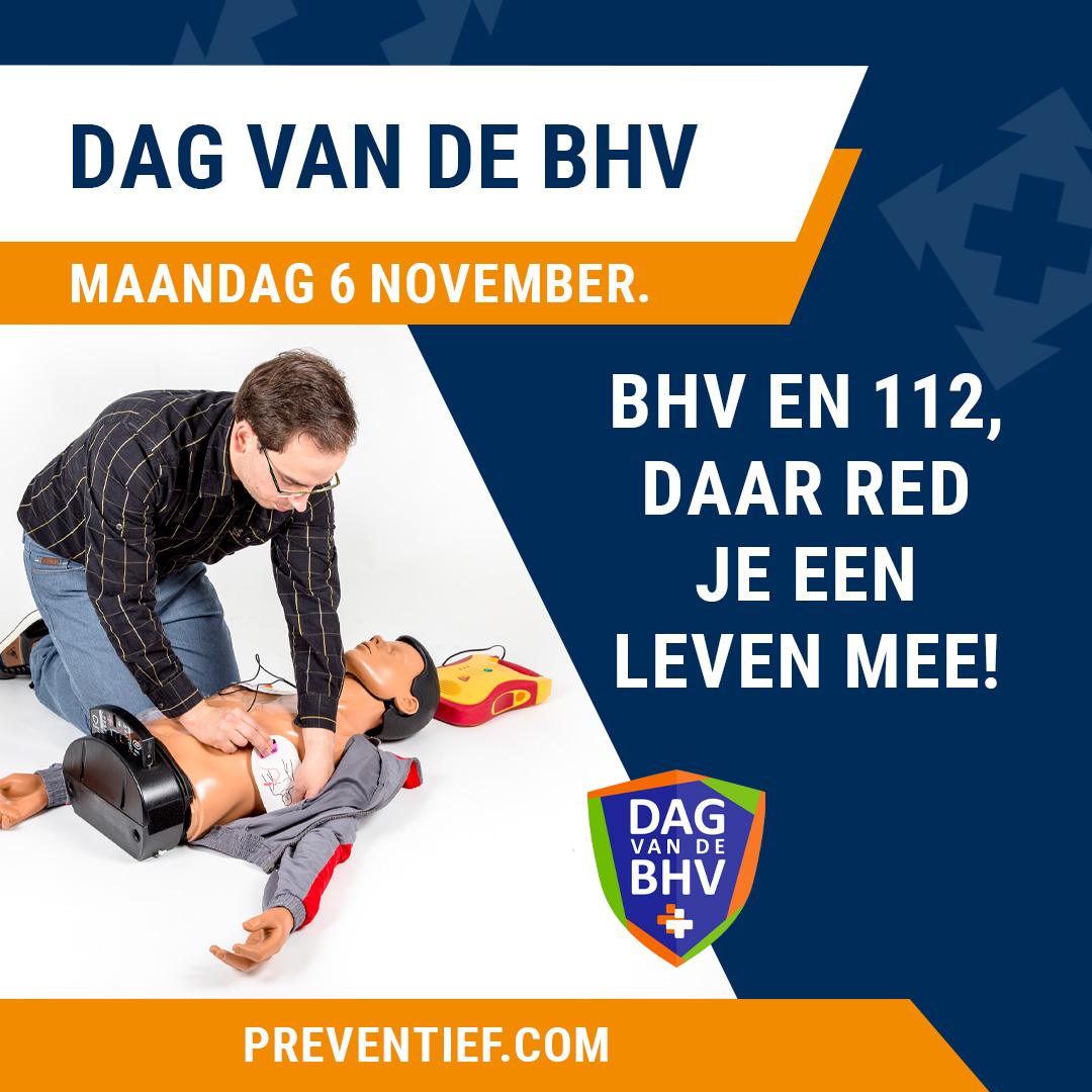 Dag van de BHV, BHV en 112 daar red je een leven mee | Preventief BV