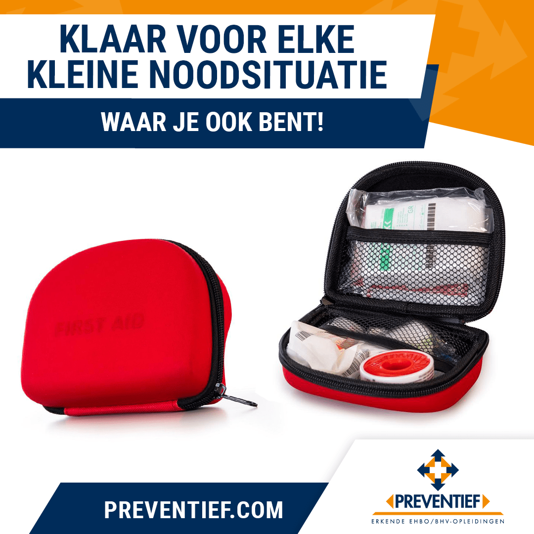 Klaar voor elke kleine noodsituatie – waar je ook bent | Preventief | Veiligheidstrainingen zoals EHBO, BHV, VCA en meer