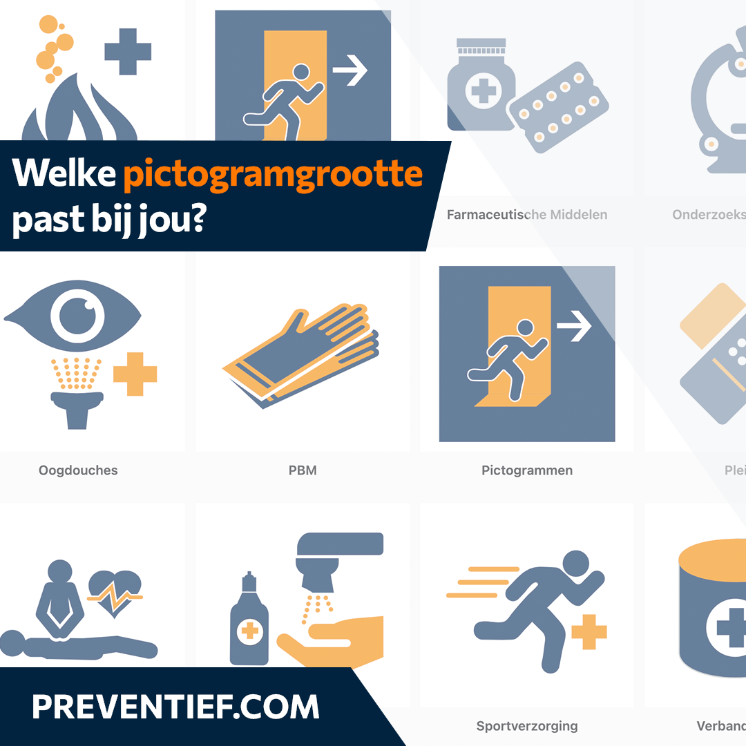 Welke pictogramgrootte past bij jou?