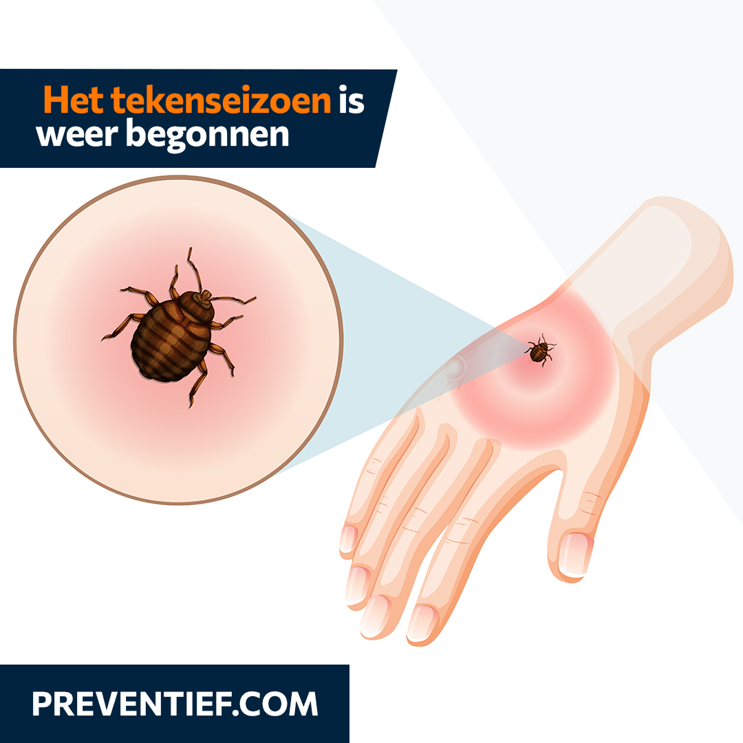 Het tekenseizoen is begonnen