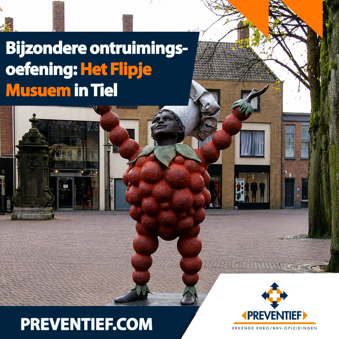 Unieke ontruimingsoefening in het Flipje Museum in Tiel